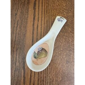 Certified International Pamela Gladding Decorative Pear Spoon Rest